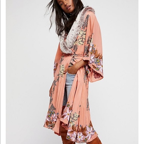 ISO Free People Cocktail Hour Dress in Peach. - Picture 1 of 3